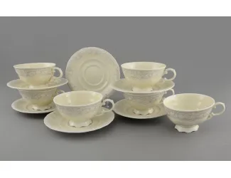 Набор чайных пар на 6 персон 12 предметов 200мл Leander Соната 07560425-3002