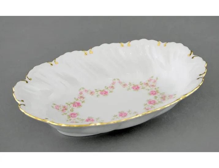 Блюдо овальное глубокое 18,5см Leander Фелиция Мелкие цветы декор 0158 08116124-0158