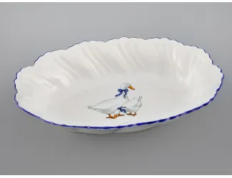 Блюдо овальное глубокое 18,5см Leander Мэри-Энн Гуси декор 0807 08116124-0807