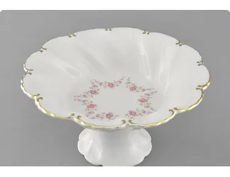 Ваза на ножке 19,5см LeanderФелиция Мелкие цветы декор 0158 08116154-0158