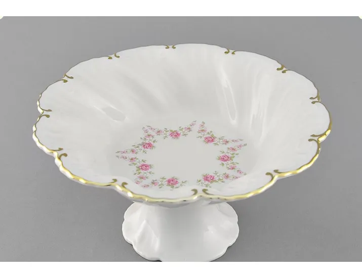 Ваза на ножке 19,5см LeanderФелиция Мелкие цветы декор 0158 08116154-0158