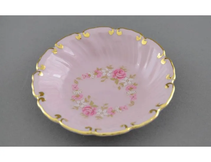 Розетка Leander 8см, розовый фарфор Мелкие цветы декор 0158