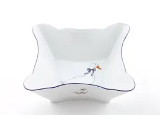 Салатник квадратный 14см Leander Мэри-Энн Гуси декор 0807