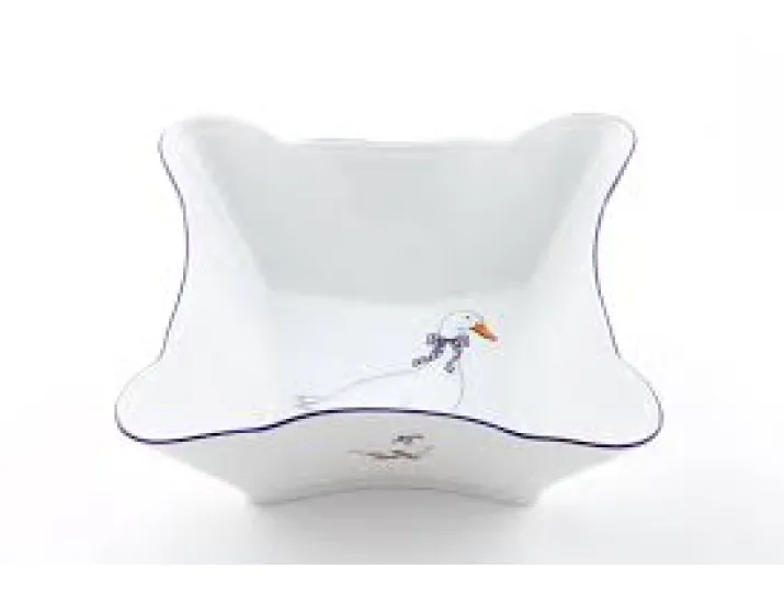 Салатник квадратный 14см Leander Мэри-Энн Гуси декор 0807