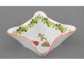 Салатник квадратный 10 см Leander Мэри-Энн, Новогодняя коллекция