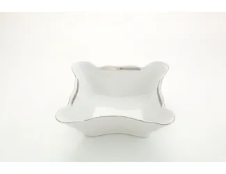 Салатник квадратный 17см Leander Сабина Отводка платина декор 0011 20111422-0011