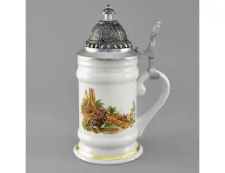 Кружка для пива с крышкой Leander 350мл Охота декор 0363 20114114-0363