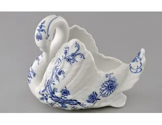 Лебедь конфетница Leander Гжель (Луковый рисунок) декор 0055 20118426-0055