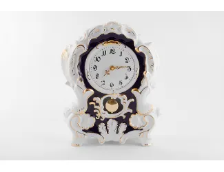 Часы каминные 32см Leander Кобальт, отводка золото