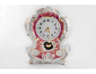 Часы каминные 32см Leander Розовый мрамор