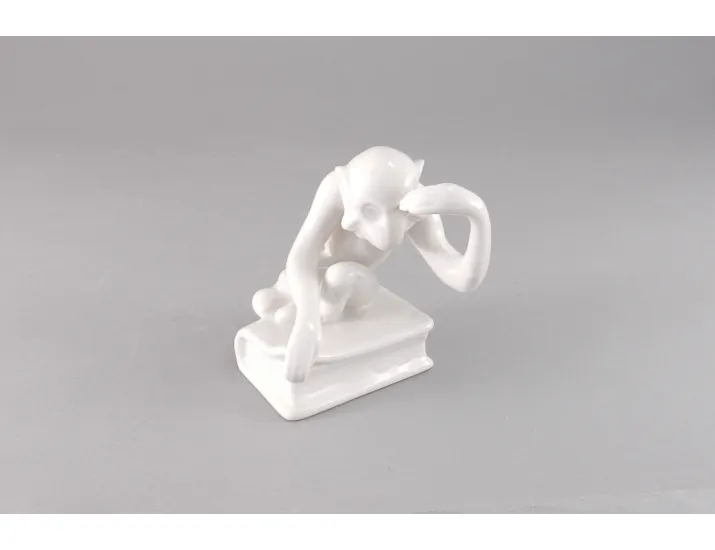 Фигурка Обезьяна на книге, высота 80 мм Leander Императорский