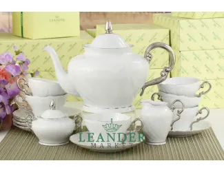 Сервиз чайный 15 предметов 6 персон Leander Эла декор 2603