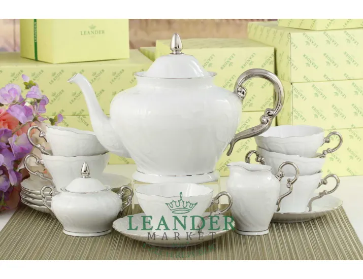 Сервиз чайный 15 предметов 6 персон Leander Эла декор 2603