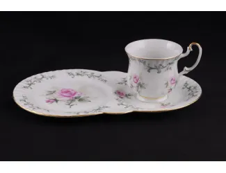 Сервиз чайный для завтрака из 2 предметов Leander Моника Бледная роза