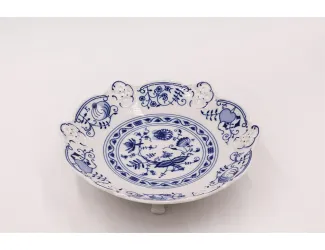 Миска на ножке ажурная 19,5см Leander Соната Гжель (Луковый рисунок) декор 0055 38116154-0055