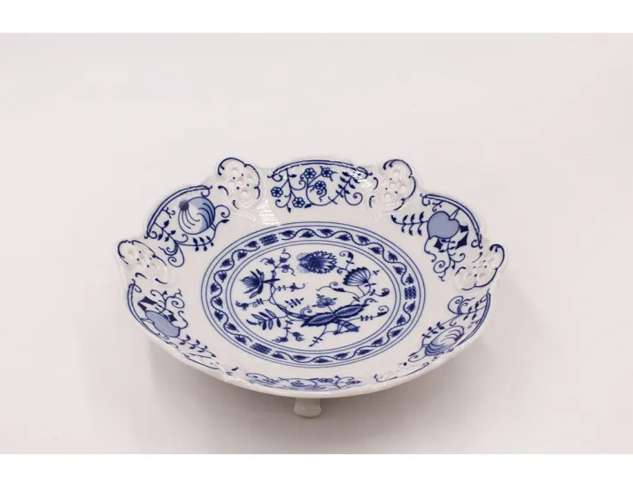 Миска на ножке ажурная 19,5см Leander Соната Гжель (Луковый рисунок) декор 0055 38116154-0055