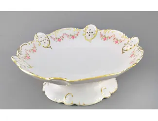 Фруктовница на ножке 26,5см Leander Соната Мелкие цветы декор 0158