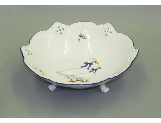 Миска на ножке ажур 19,5см Leander Мэри-Энн Гуси декор 0807 38116164-0807
