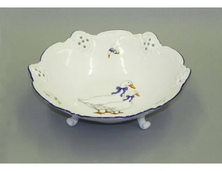 Миска на ножке ажур 19,5см Leander Мэри-Энн Гуси декор 0807 38116164-0807