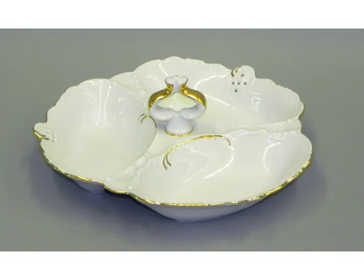 Менажница "Кабаре" 3 секции Leander Соната Отводка золото декор 1139 38116435-1139