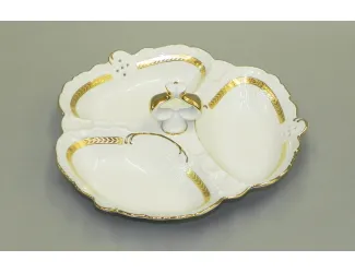 Менажница "Кабаре" 3 секции Leander Соната Золотая лента декор 1239 38116435-1239