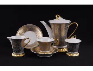 Сервиз чайный 15 предметов 6 персон Leander Светлана Золотые цветы 57160725-2241