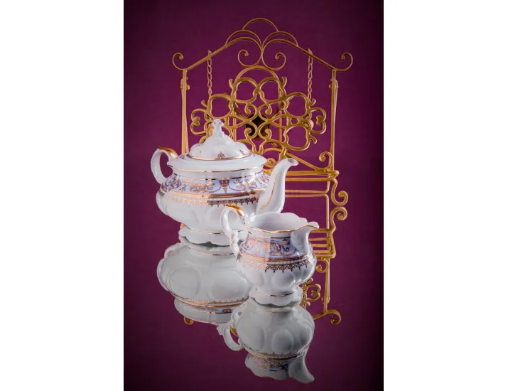 Сервиз чайный Rudolf Kampf Национальные традиции 15 предметов 6 персон фиолетовый 07160725-238Ak