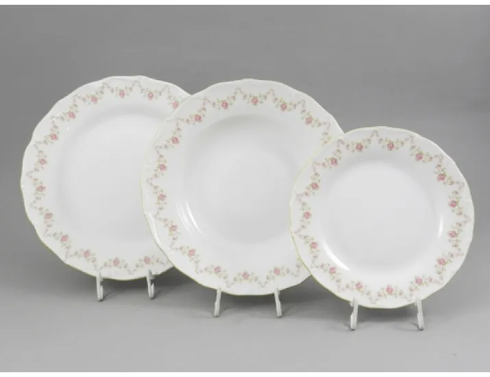 Набор тарелок 18 предметов  Leander Верона Мелкие цветы декор 0158