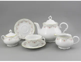 Сервиз чайный 15 предметов 6 персон Leander Верона Мелкие цветы декор 0158 67160725-0158