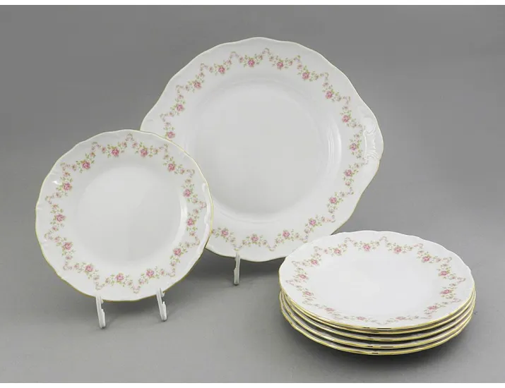 Сервиз для торта 7 предмето  Leander Верона Мелкие цветы декор 0158