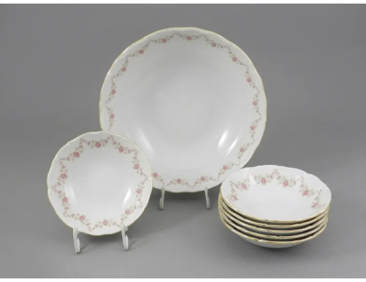 Набор салатников 7 предметов Leander Верона Мелкие цветы декор 0158 67161416-0158