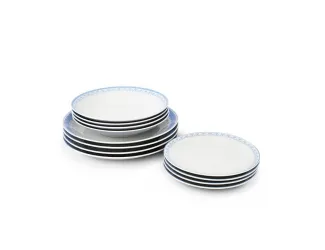 Набор тарелок 12 предметов Leander Hyggeline голубой 71160120-327B