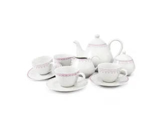 Чайный сервиз на 4 персоны 11 предметов Leander Hyggelyne розовый 71160717-327A
