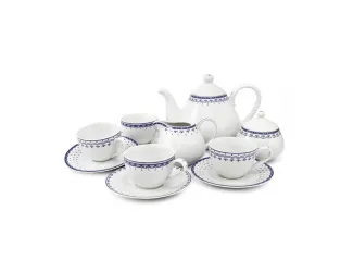 Чайный сервиз на 4 персоны 11 предметов Leander Hyggelyne синий 71160717-327E