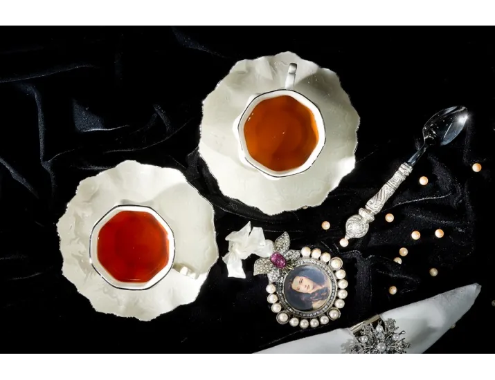 Набор чайных пар на 6 персон 12 предметов 200мл Leander Виктория белый 62160415-2215	