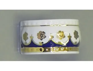 Кольцо для салфеток большое 1шт Leander Соната Золотой цветок кобальт декор 0443