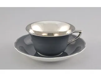 Кофейная пара низкая 100мл Leander Виндзор Пепельный 13120424-282D