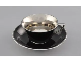 Кофейная пара низкая 100мл Leander Виндзор чёрная 13120424-282F