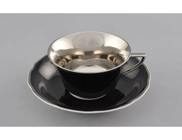 Кофейная пара низкая 100мл Leander Виндзор чёрная 13120424-282F