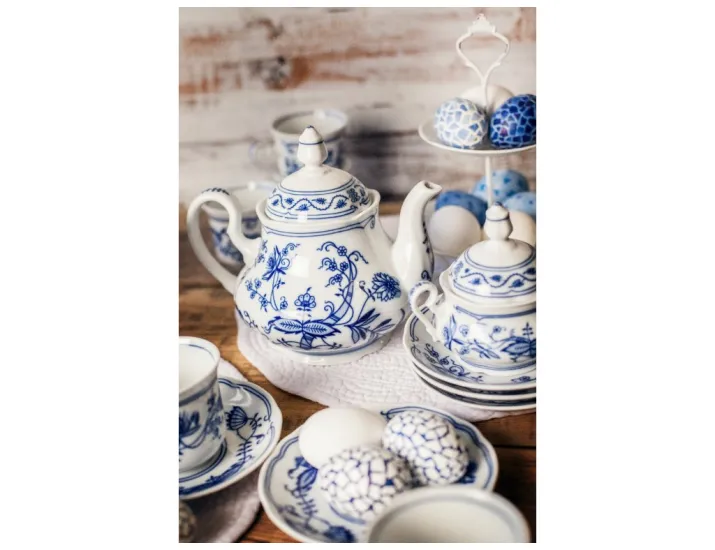 Блюдо овальное 32см Leander Мэри-Энн Гжель(Луковый рисунок) декор 0055 03111512-0055