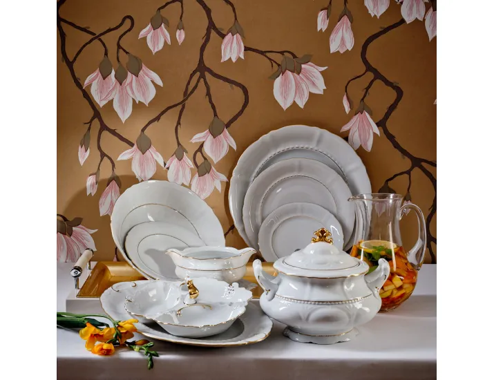 Блюдо овальное 39см Leander Соната Отводка золото декор 1139 07111515-1139