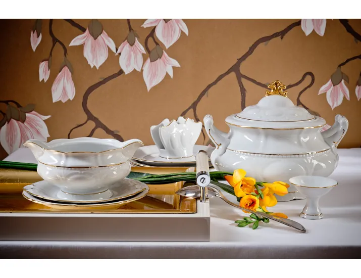 Блюдо овальное 55,5см Leander Соната Отводка золото декор 1139 07111518-1139