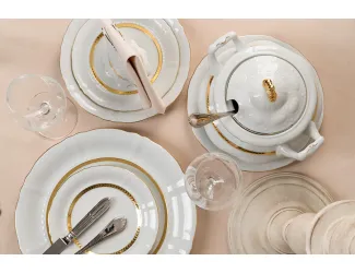 Блюдо овальное 23см Leander Соната Золотая лента декор 1239 07116125-1239