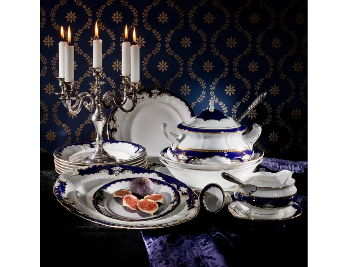 Набор для приправ 4 предмета Leander Соната Кобальтовый орнамент декор 1357 07162512-1357