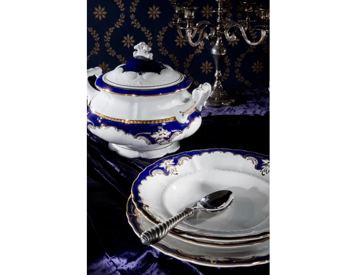 Емкость для меда и джема 0,05л Leander Соната Кобальтовый орнамент декор 1357 07114912-1357