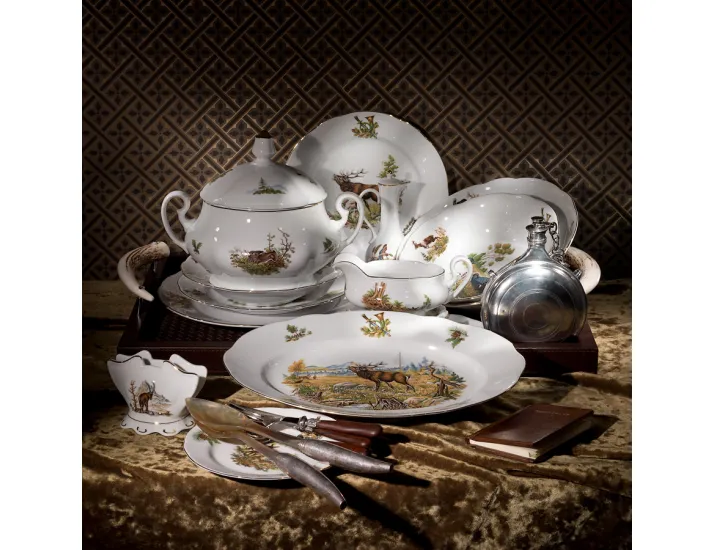 Блюдо для костей Leander Мэри-Энн Охота 18,5см, декор 0363 03114913-0363