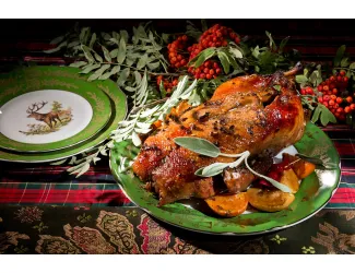 Блюдо овальное 23см Leander Мэри-Энн Царская охота декор 0763 03111726-0763