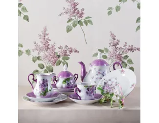 Горка 3 уровня Leander Мэри-Энн Лиловые цветы декор 2391 03196033-2391