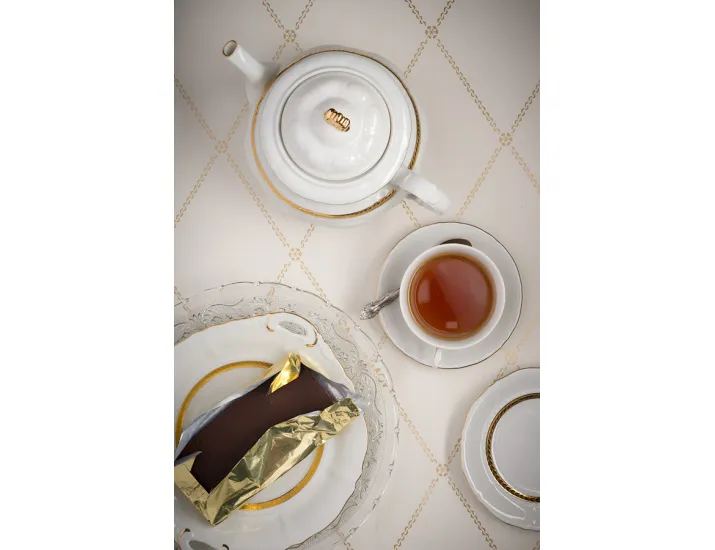 Набор кофейных пар на 6 персон 12 предметов 0,15л Leander Соната Золотая лента декор 1239 07160414-1239