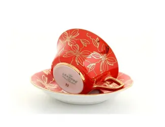 Кофейная пара низкая 100мл Leander Виндзор алая 13120424-F411